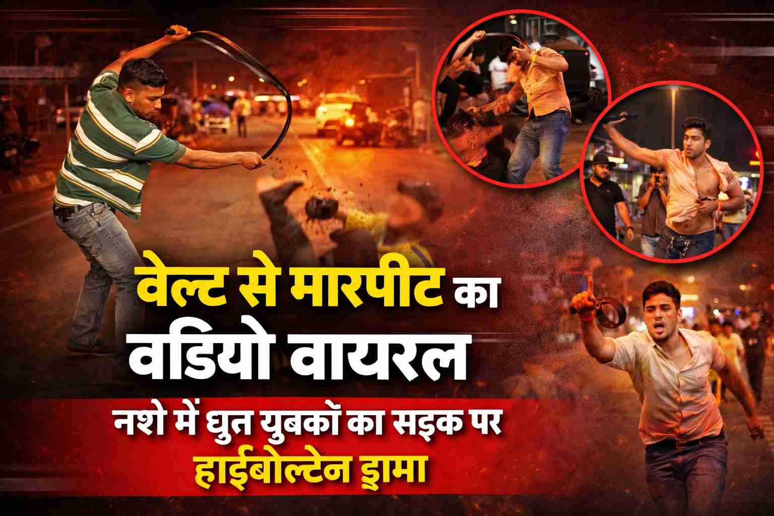 Etah Aliganj Mein Nashe Mein Do Yuvkon Ki Belt Se Pitai