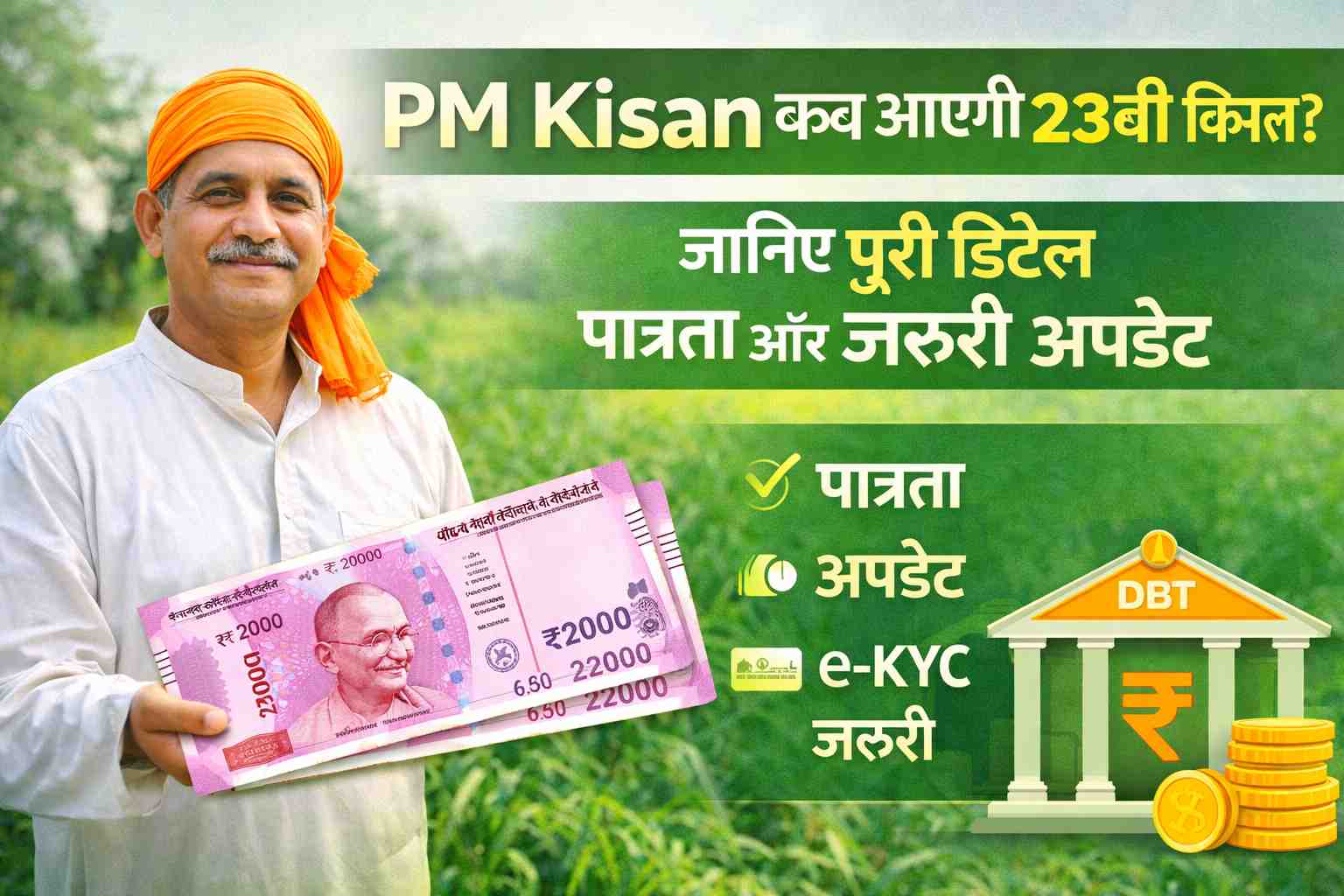 PM Kisan 23 Kist Kab Aayegi Full Details