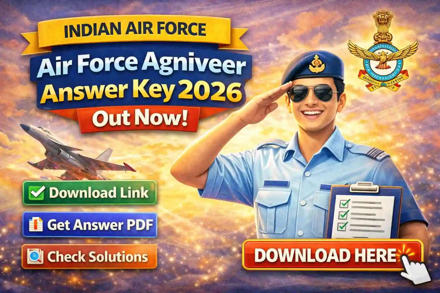 Air Force Agniveer Answer Key 2026 Out Now Download Link