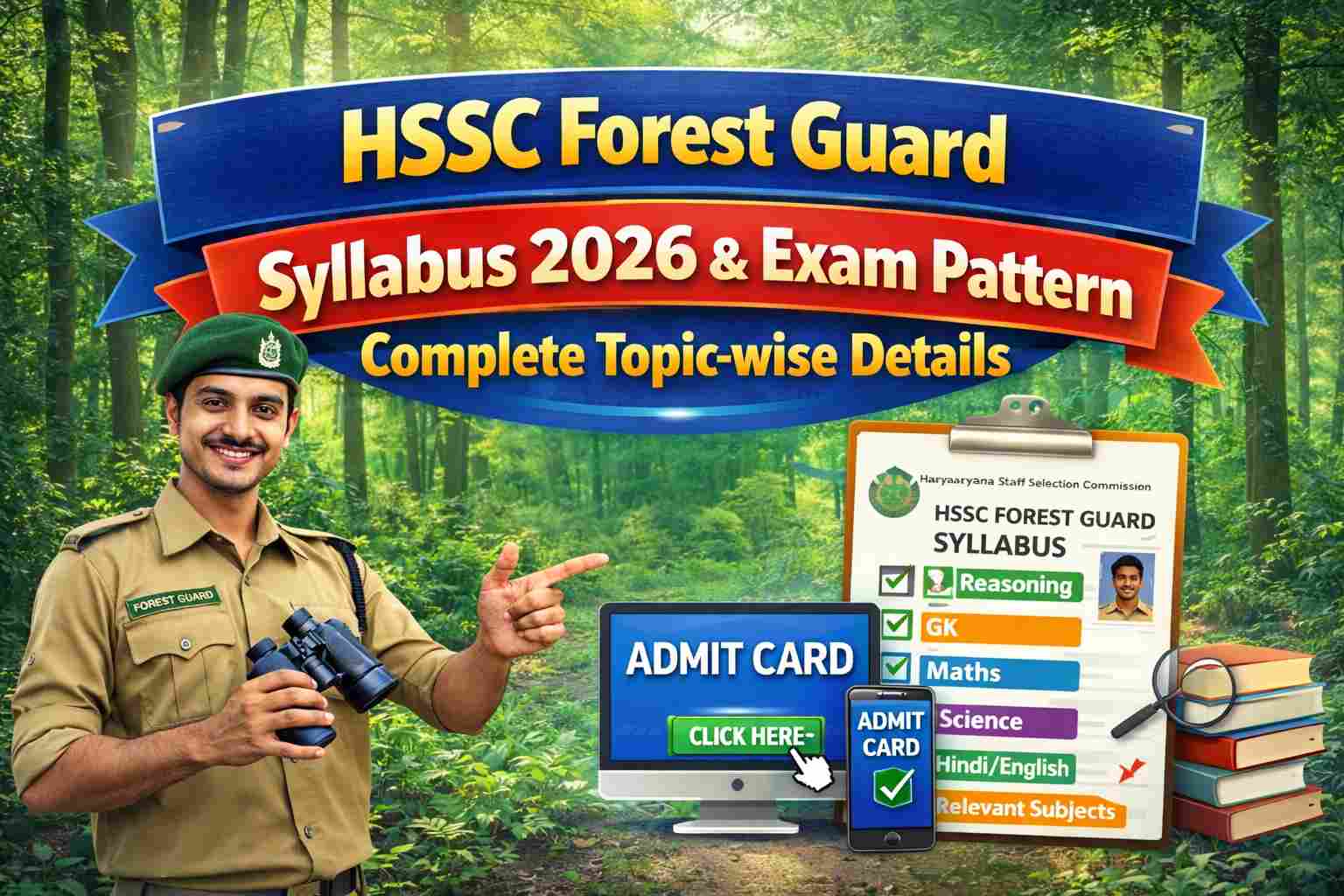 HSSC Forest Guard Syllabus 2026 & Exam Pattern Complete Topic-wise Details