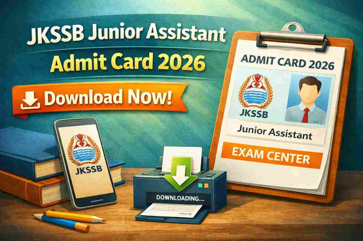 JKSSB Junior Assistant Admit Card 2026 Download Now