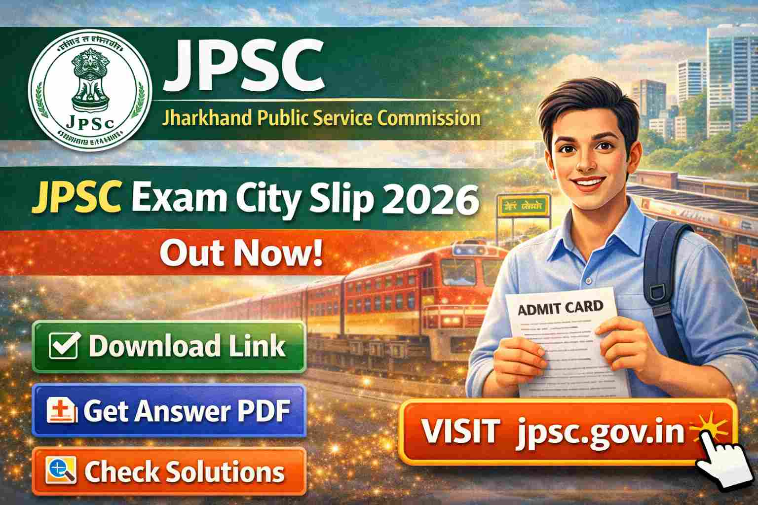 JPSC Exam City Slip 2026 Out Now Direct Link