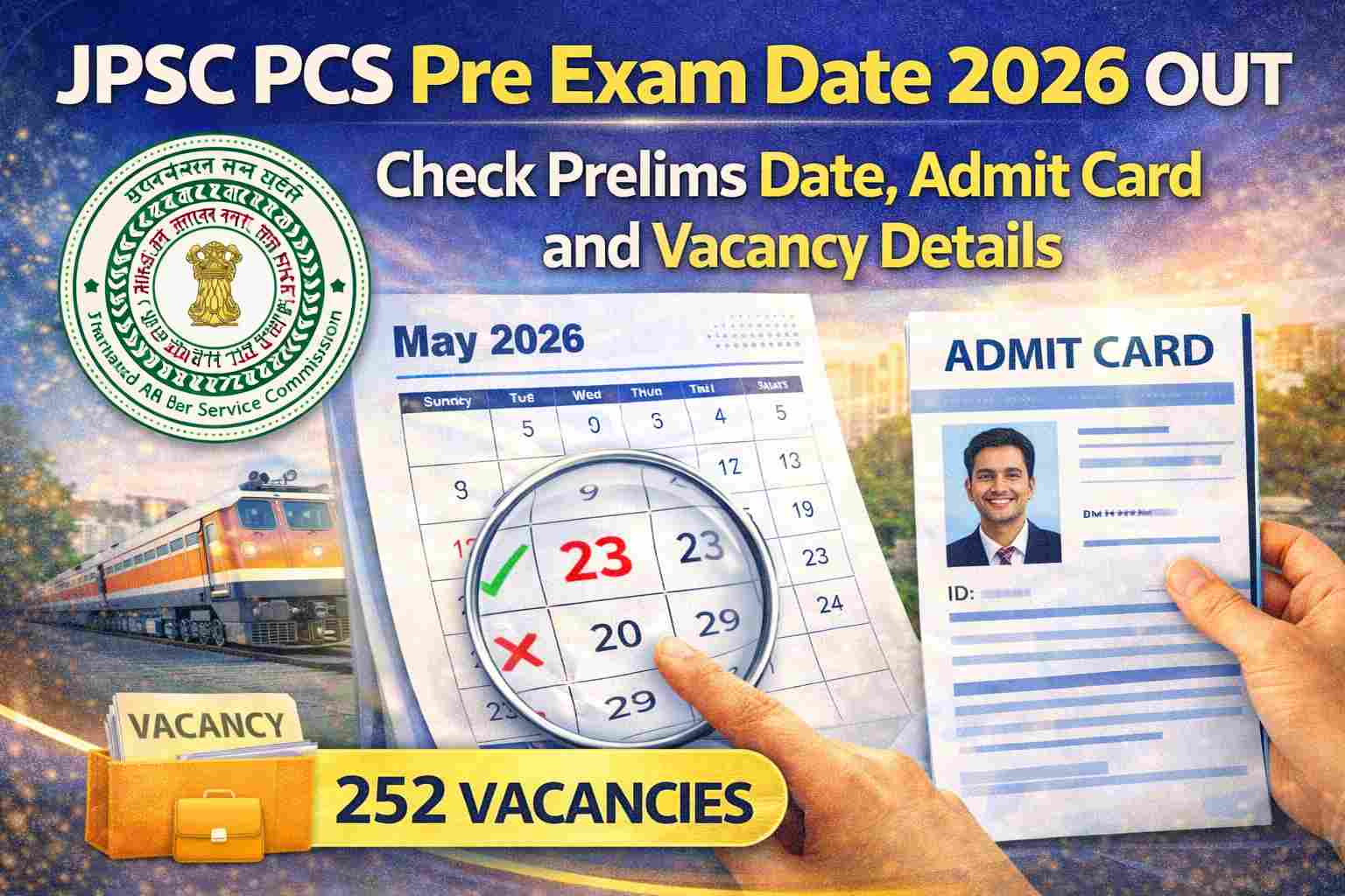 JPSC PCS Pre Exam Date 2026