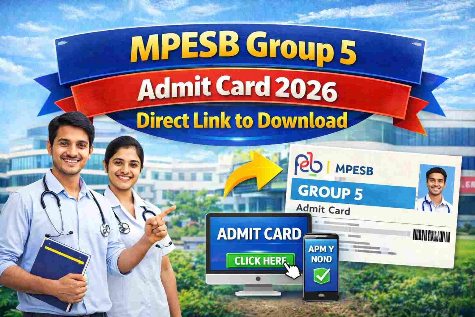 MPESB Group 5 Admit Card 2026 Direct Link to Download
