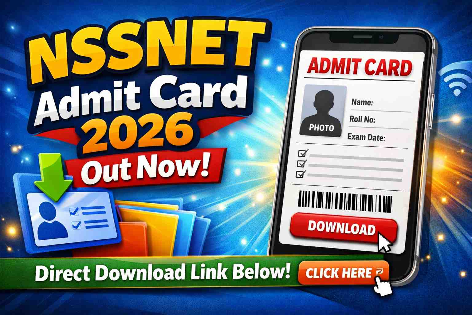 NSSNET Admit Card 2026 Out Now Download Link