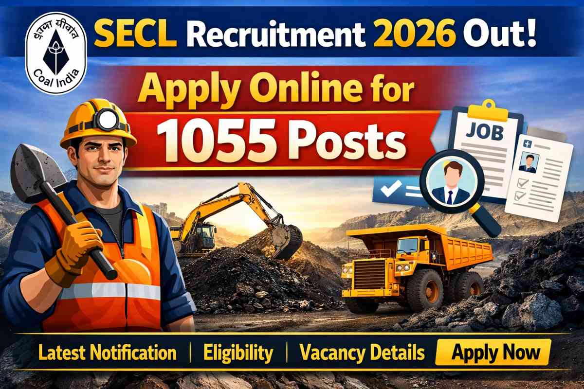 SECL Recruitment 2026 Out Apply Online