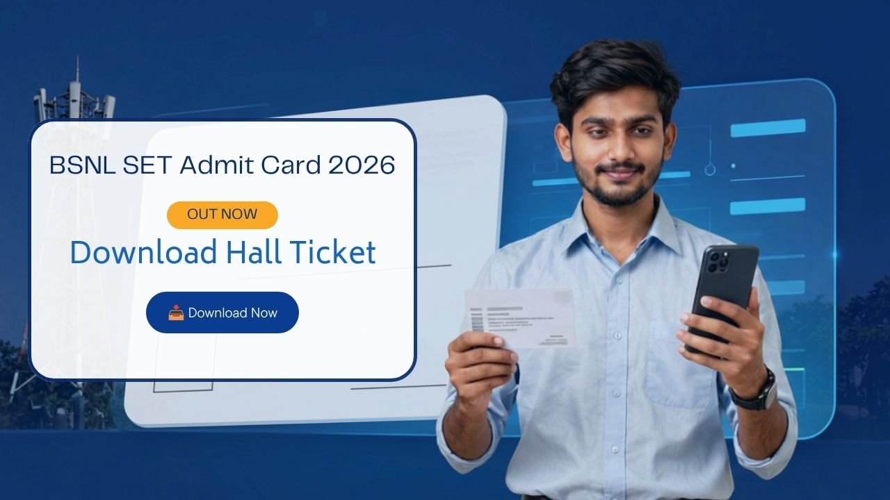 BSNL SET Admit Card 2026 Out Download Hall Ticket