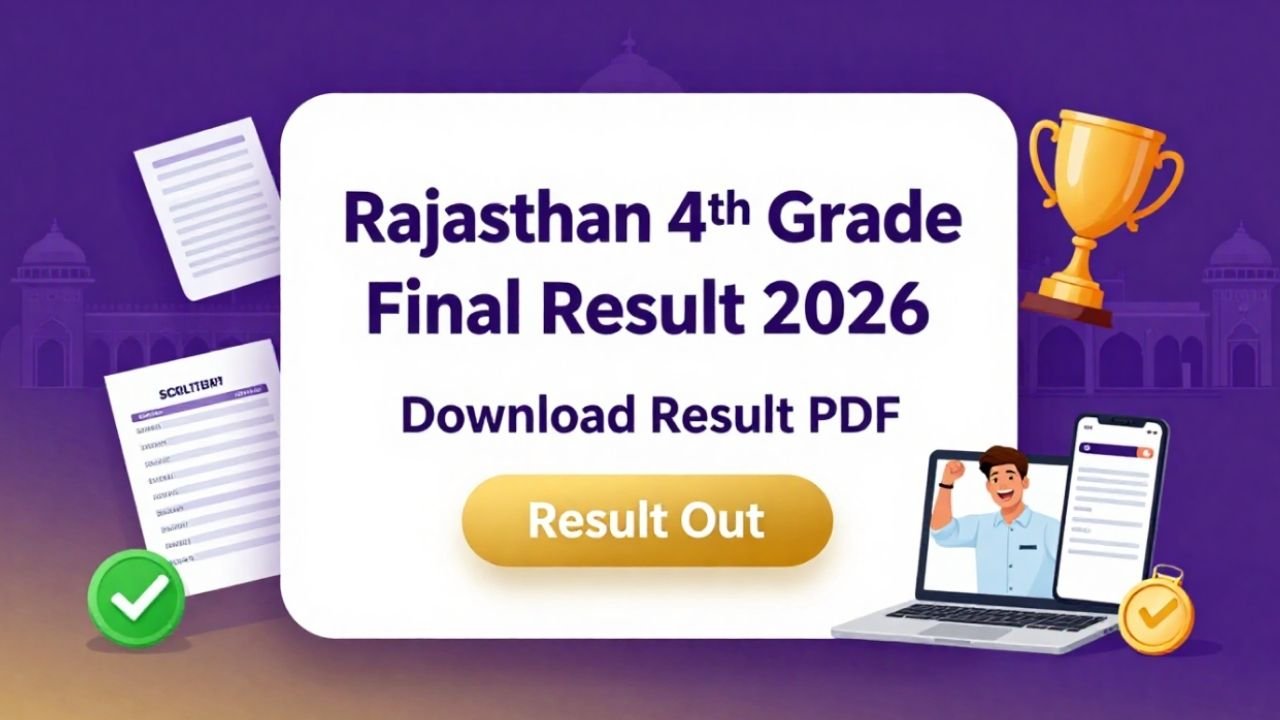 Rajasthan 4th Grade Final Result 2026 Out Download