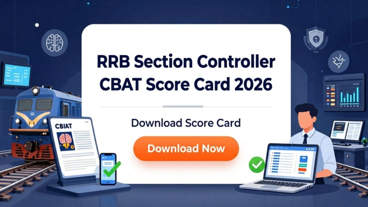 RRB Section Controller CBAT Score Card 2026 Download