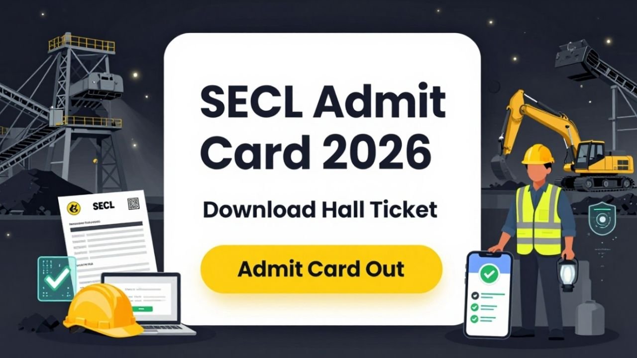 SECL Admit Card 2026 Out Download Hall Ticket