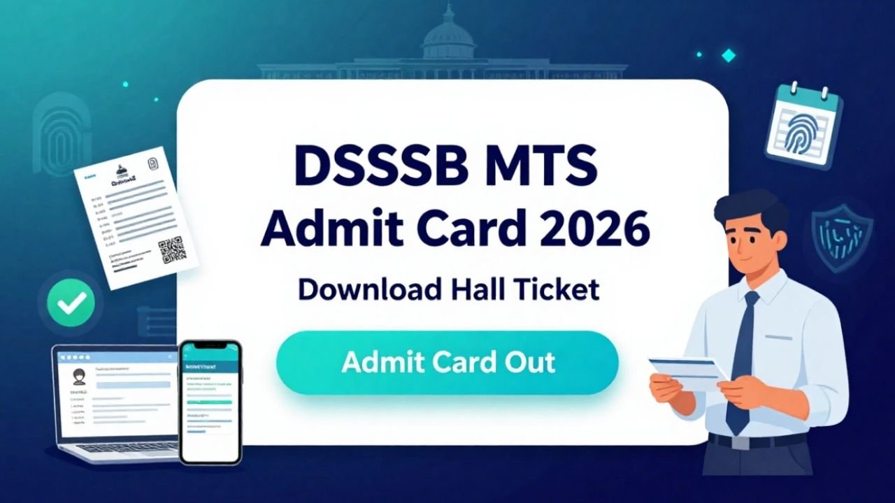 DSSSB MTS Admit Card 2026 Out Download Hall Ticket