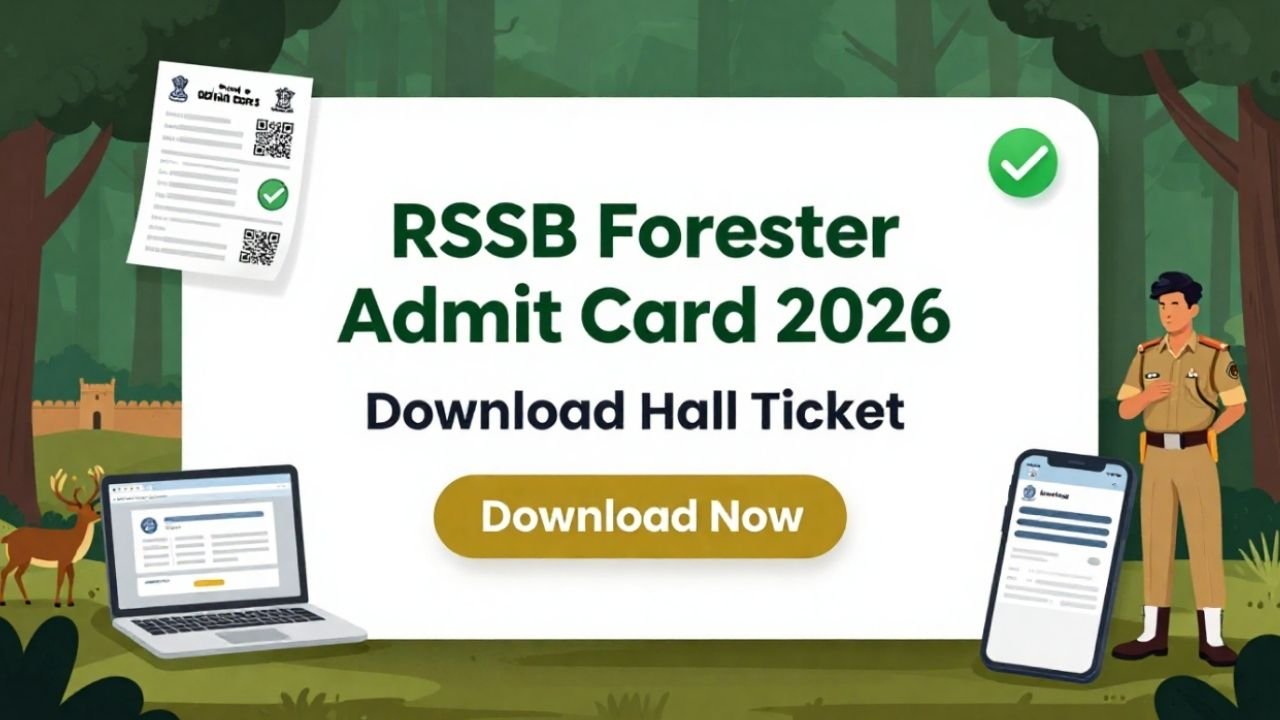 RSSB Forester Admit Card 2026 Download Hall Ticket