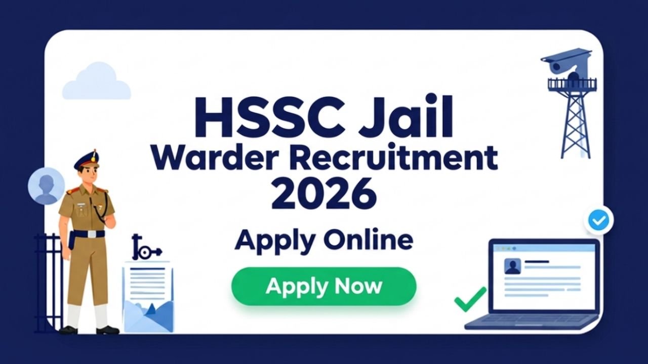 HSSC Jail Warder Recruitment 2026 Apply Online
