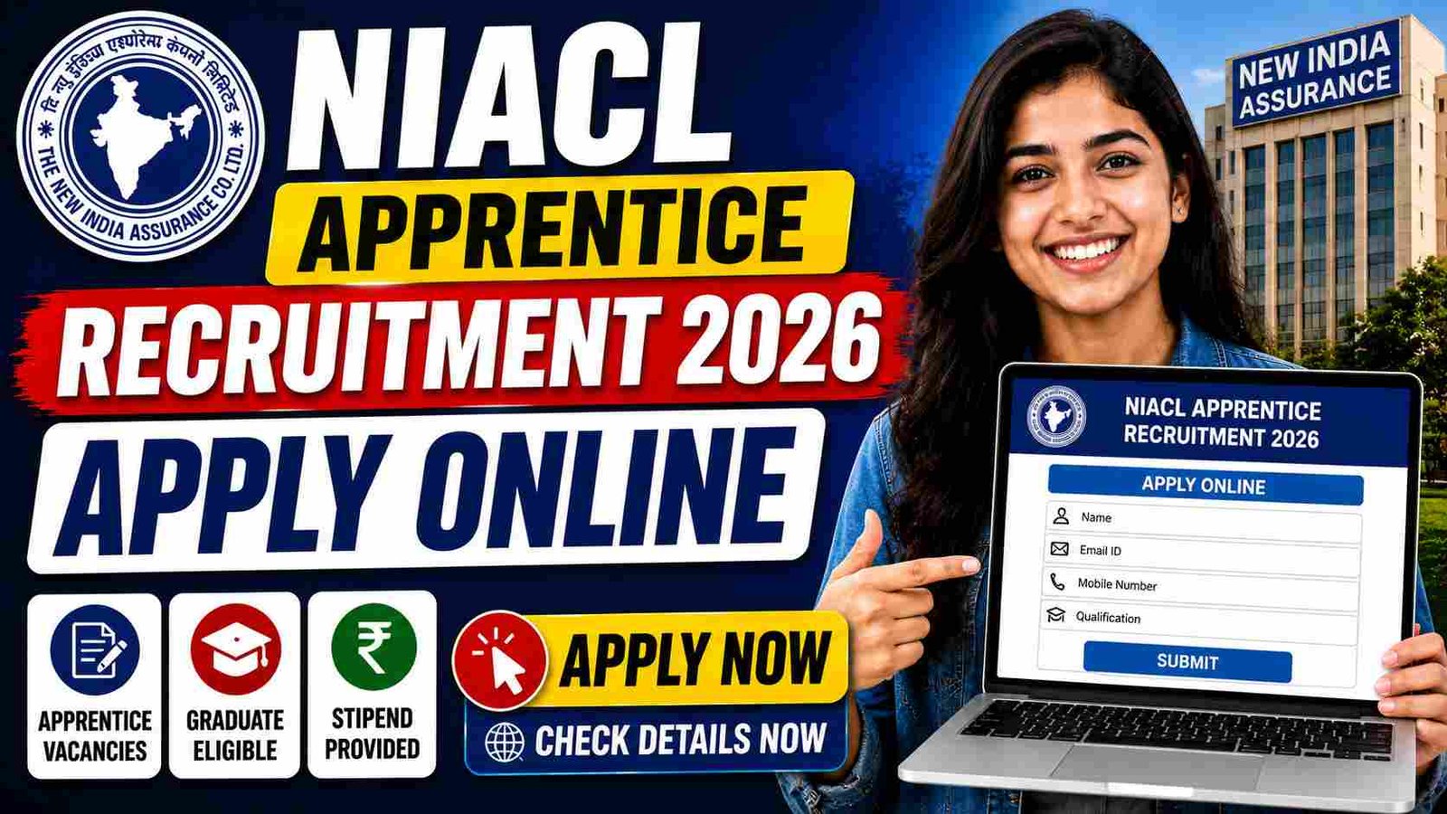 NIACL Apprentice Recruitment 2026 Apply Online