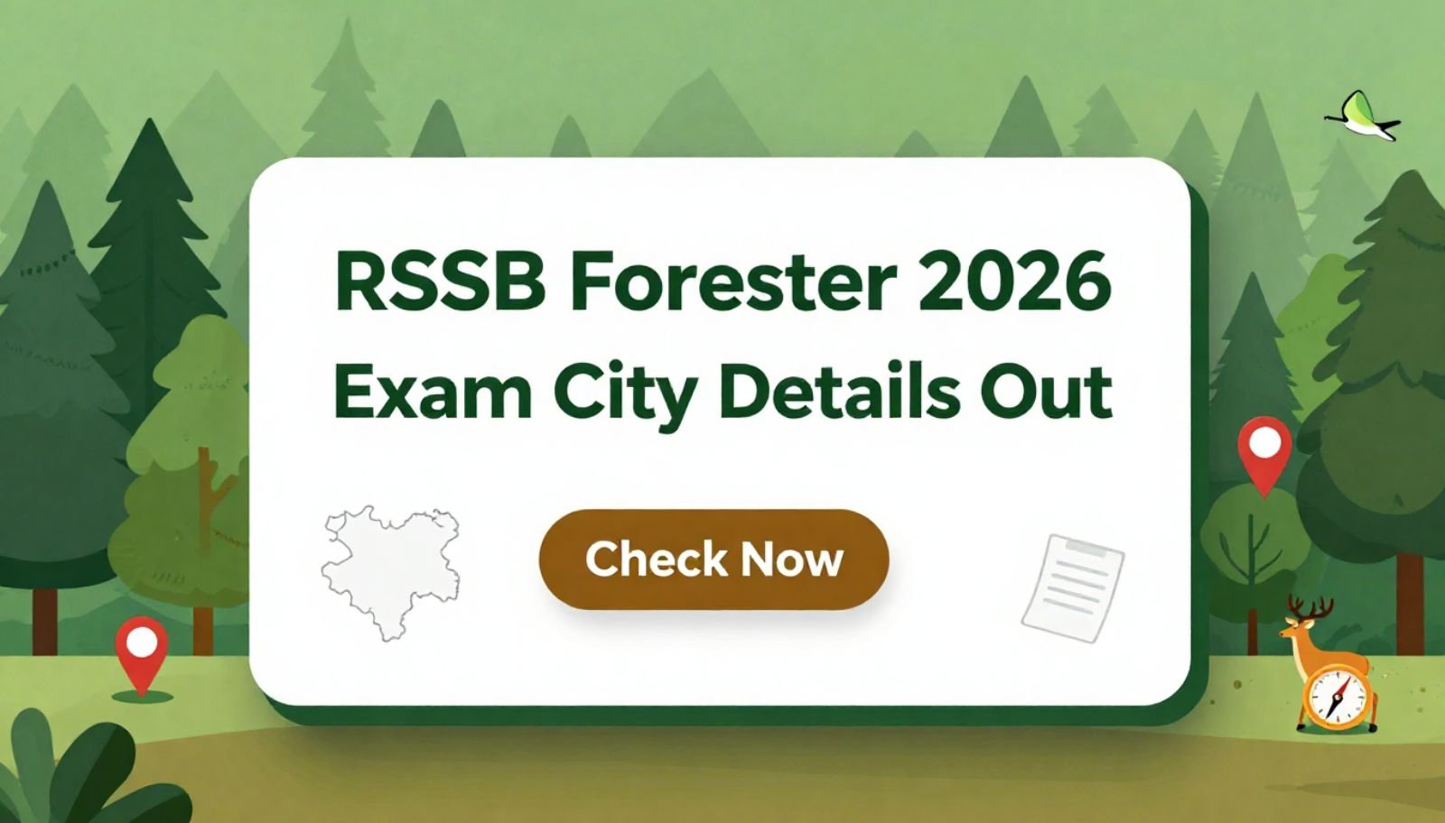RSSB Forester Exam City 2026