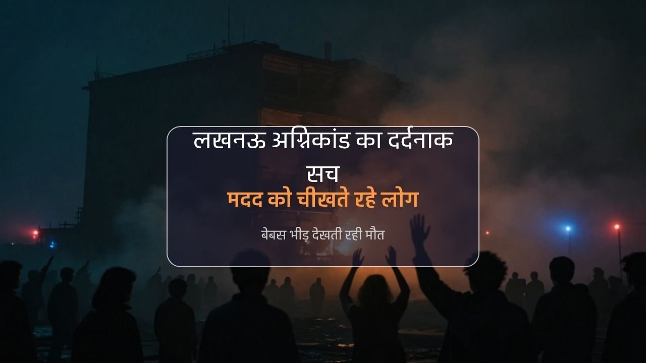 लखनऊ अग्निकांड का दर्दनाक सच ऊपर मदद के लिए चीख रहे थे लोग