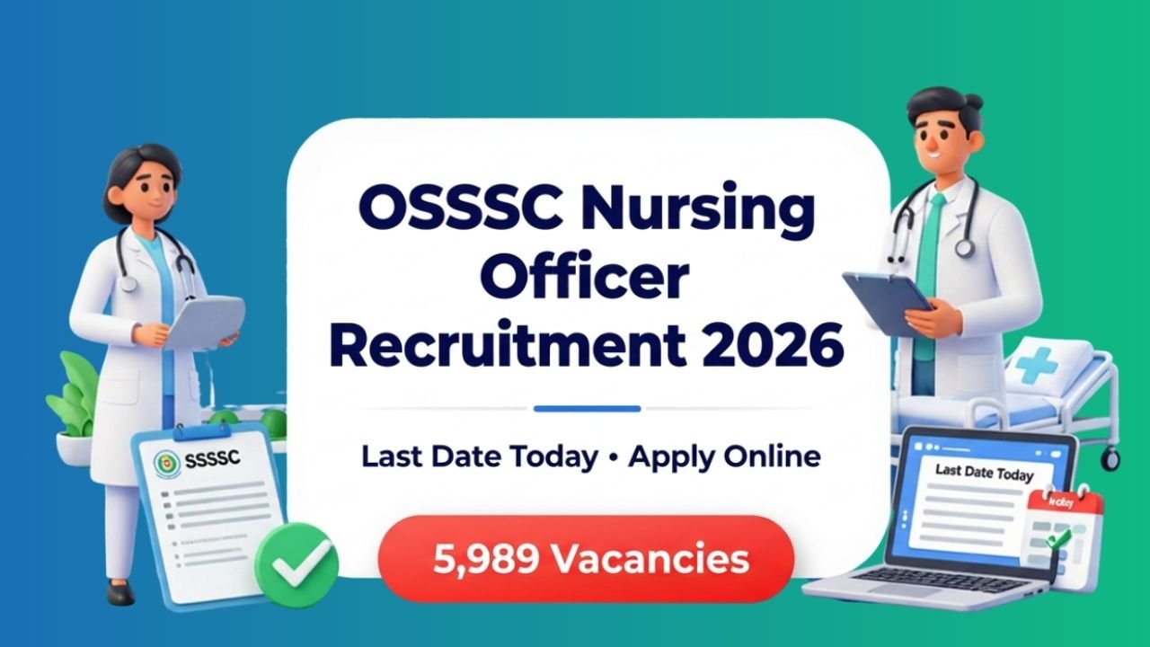 OSSSC Nursing Officer Recruitment 2026