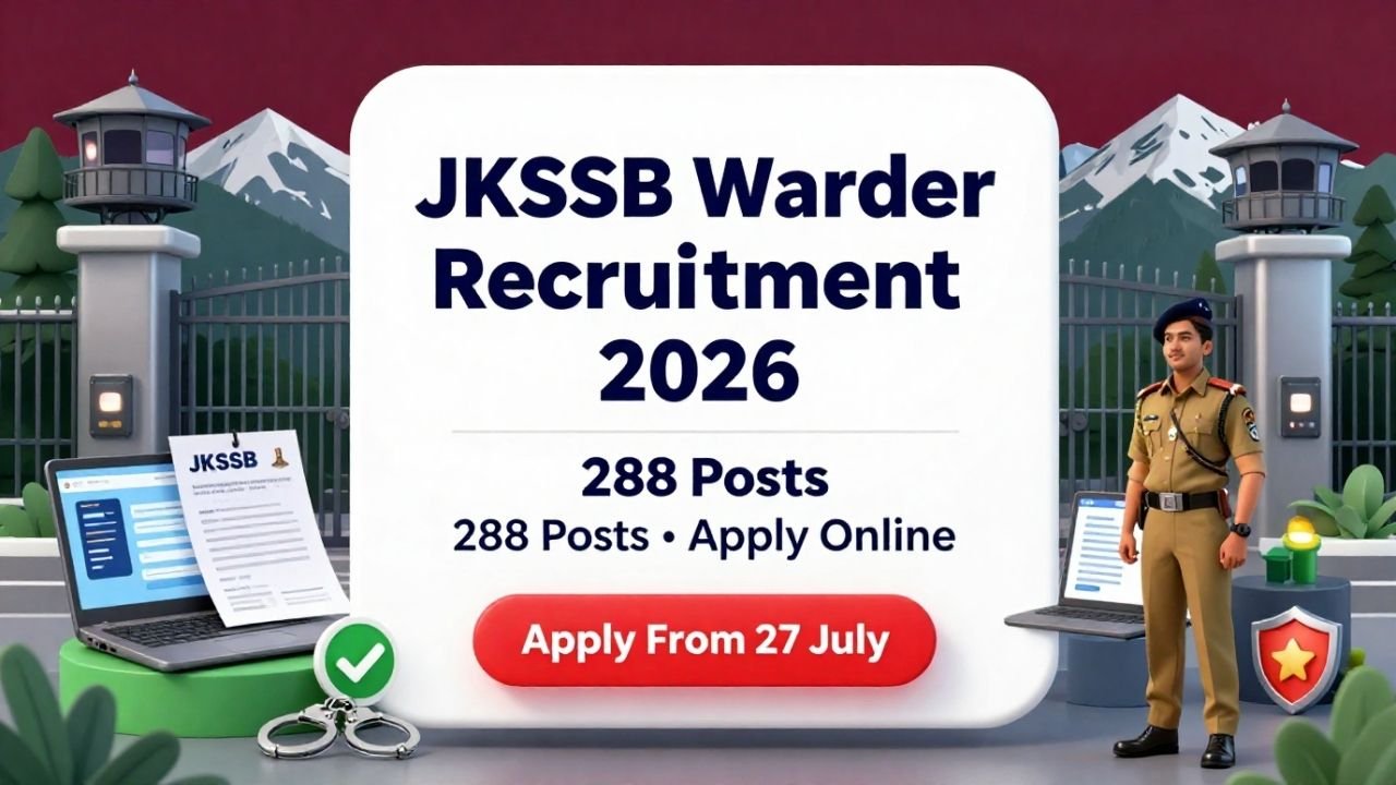 JKSSB Warder Recruitment 2026