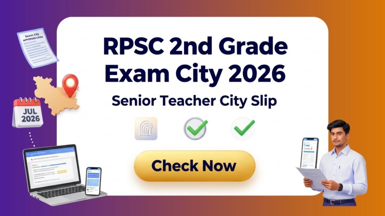 RPSC 2nd Grade Exam City 2026