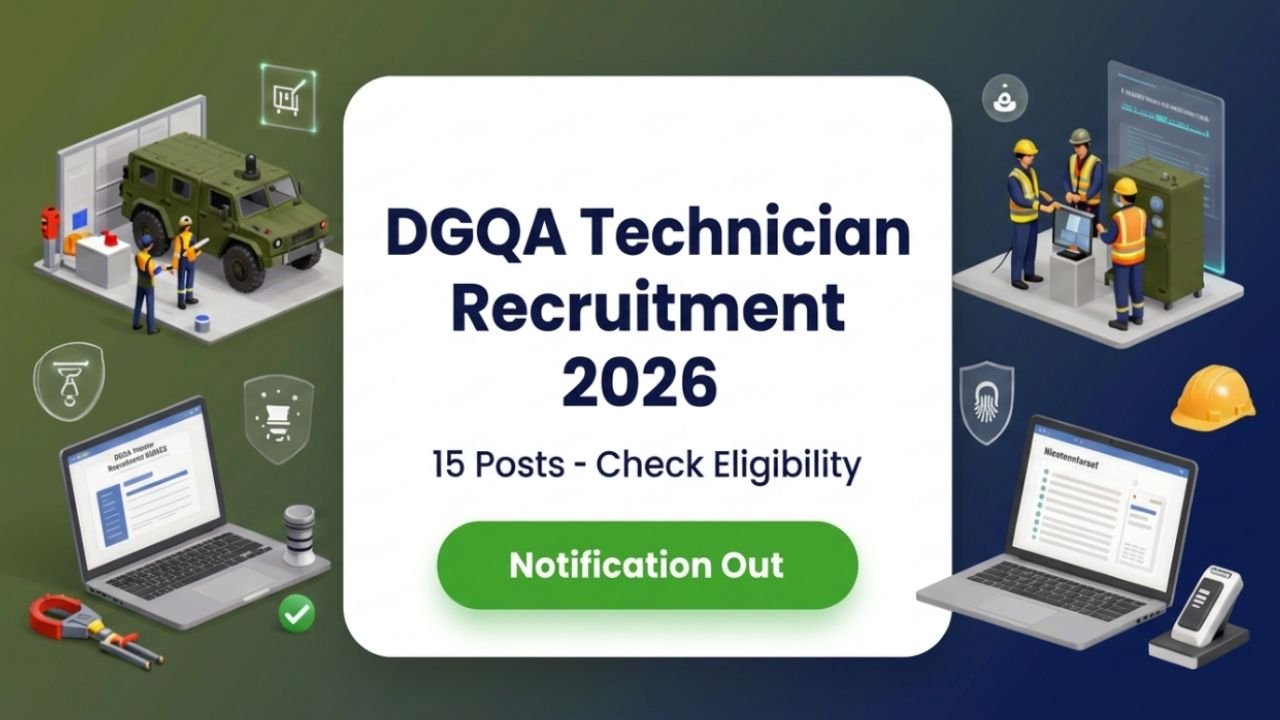 DGQA Technician Recruitment 2026