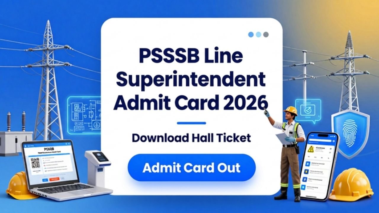 PSSSB Line Superintendent Admit Card 2026