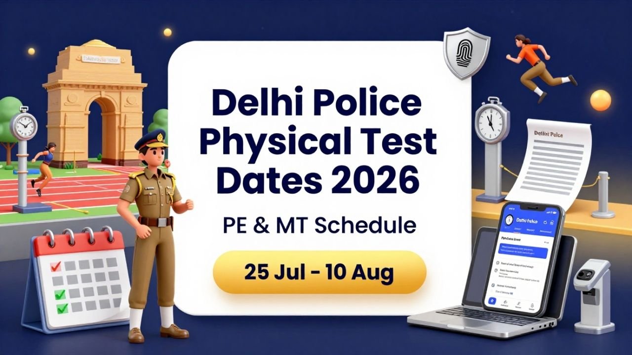 Delhi Police Physical Test Dates 2026