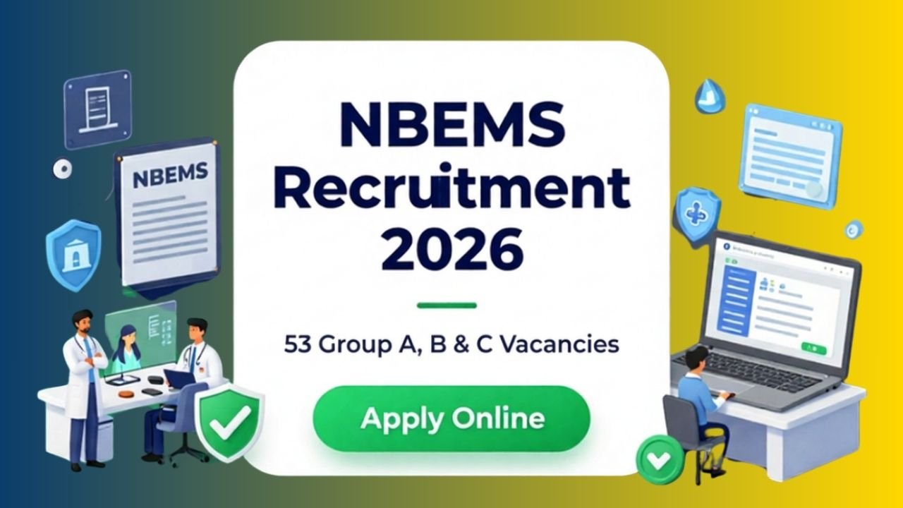 NBEMS Recruitment 2026