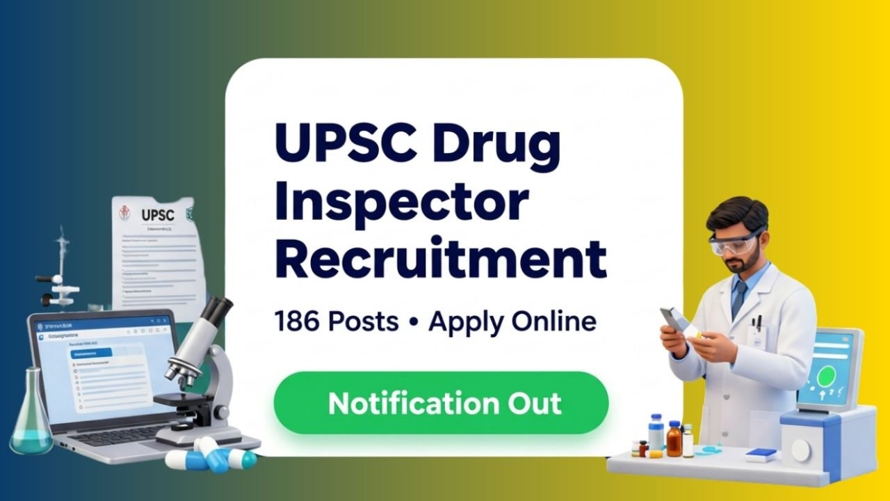 UPSC Drug Inspector Recruitment 2026