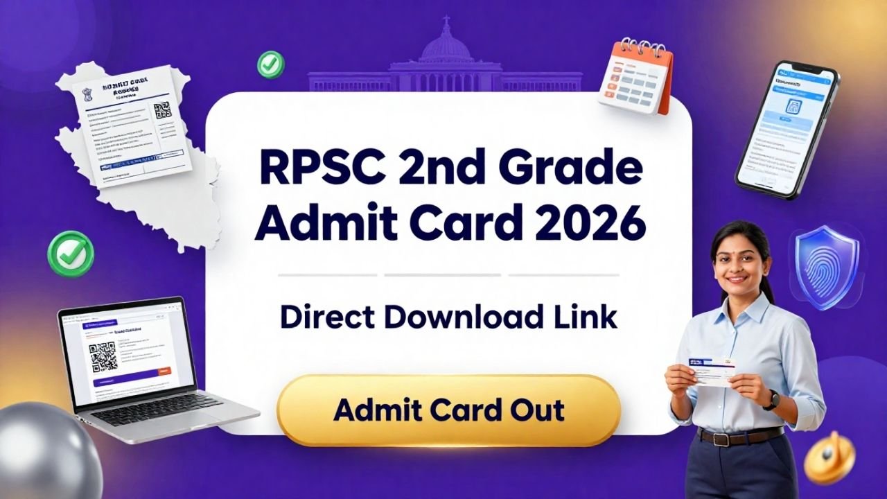 RPSC 2nd Grade Admit Card 2026
