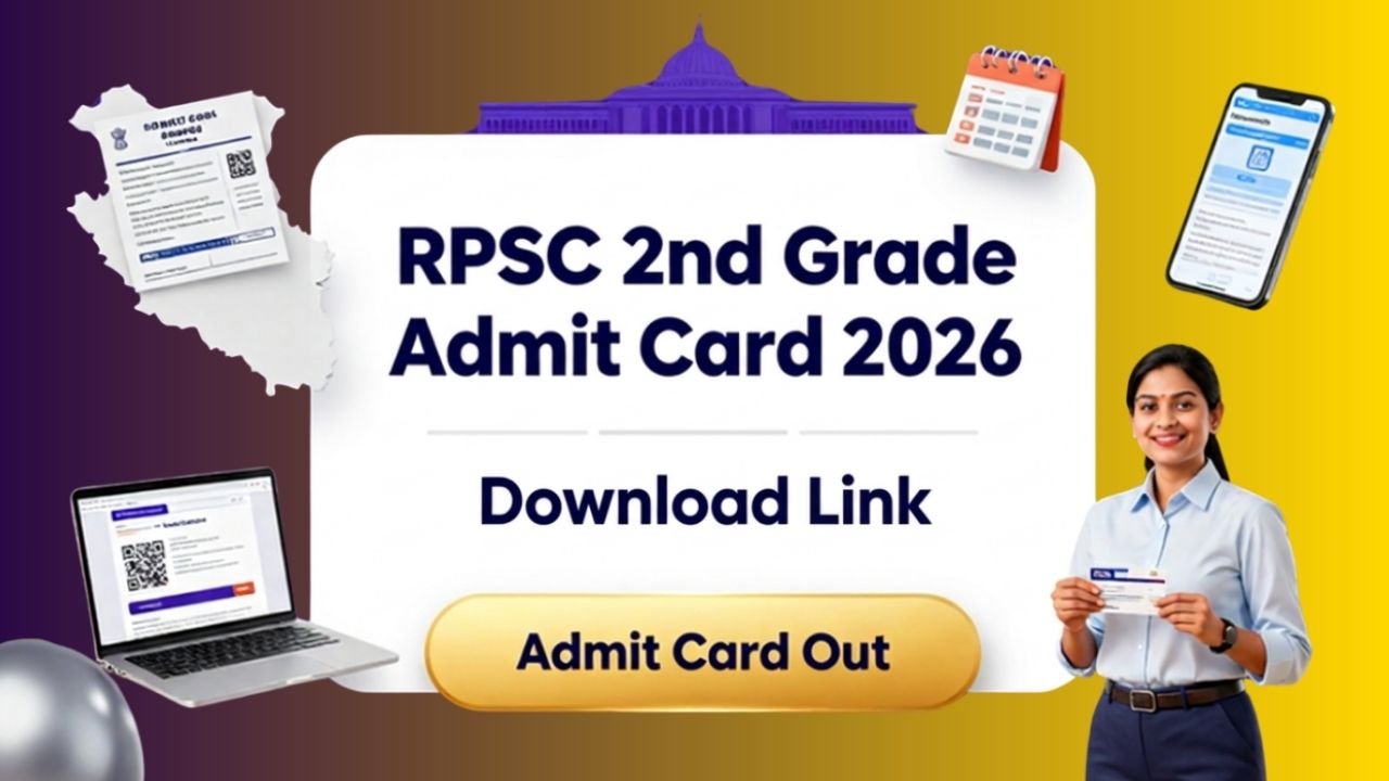 RPSC 2nd Grade Admit Card 2026