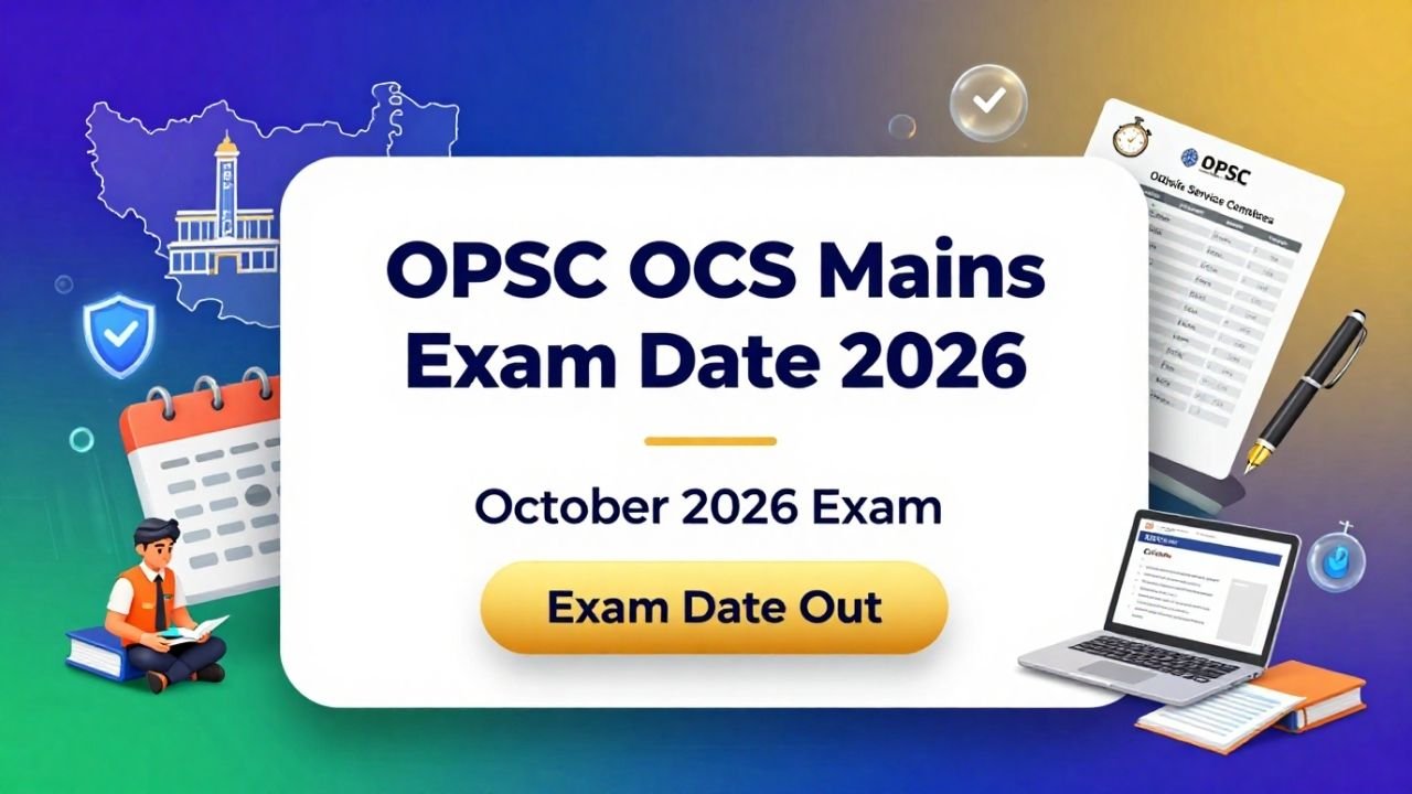 OPSC OCS Mains Exam Date 2026
