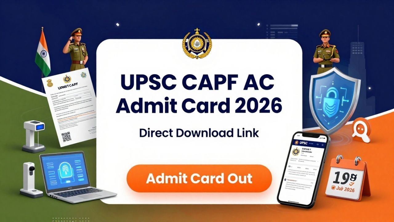 UPSC CAPF AC Admit Card 2026