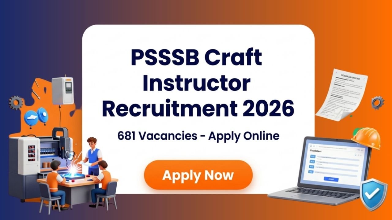 PSSSB Craft Instructor Recruitment 2026