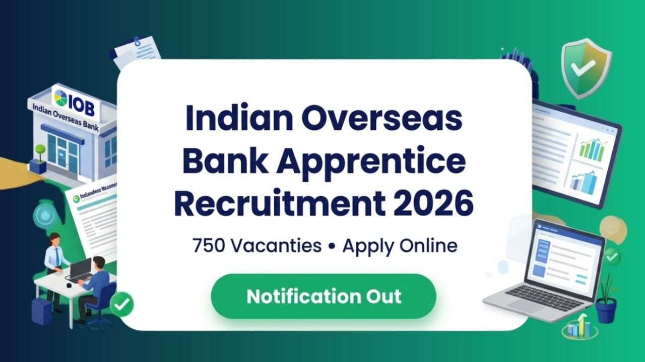Indian Overseas Bank Apprentice Recruitment 2026