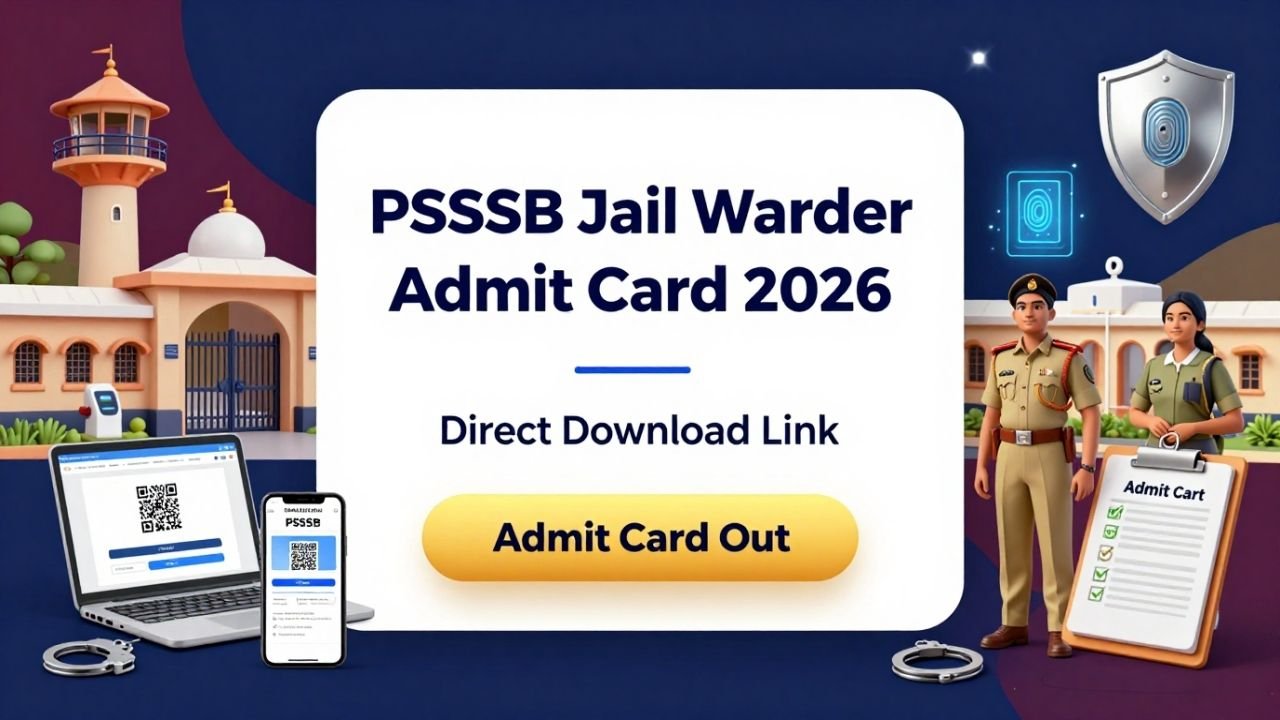 PSSSB Jail Warder Admit Card 2026