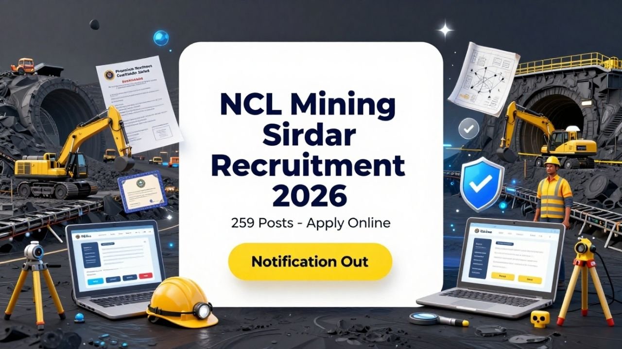 NCL Mining Sirdar Recruitment 2026
