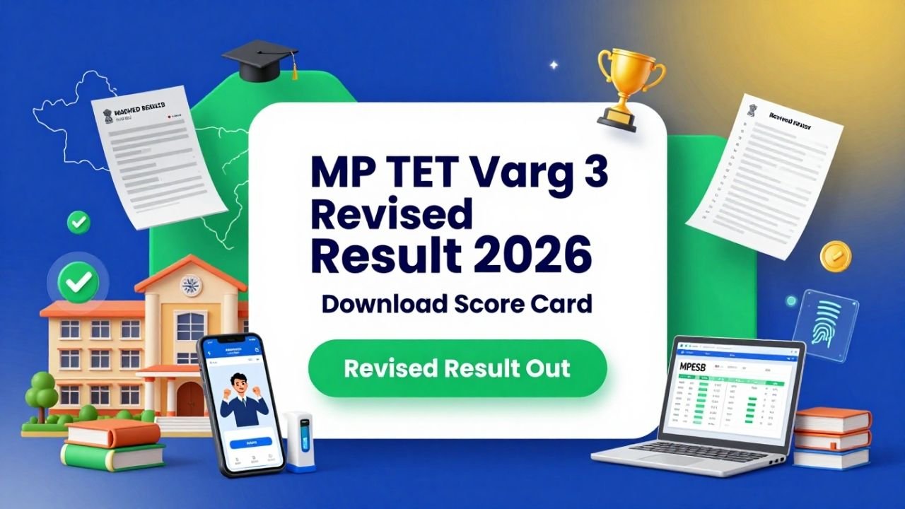 MP TET Varg 3 Revised Result 2026