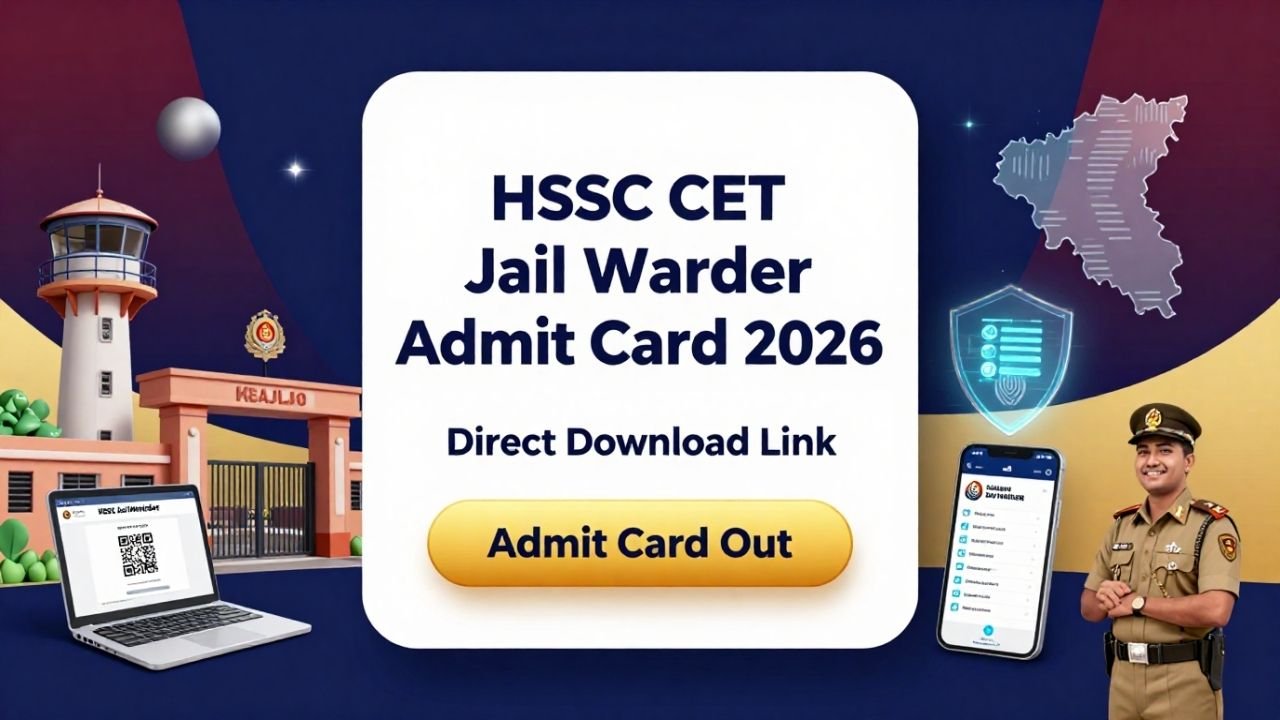 HSSC CET Jail Warder Admit Card 2026