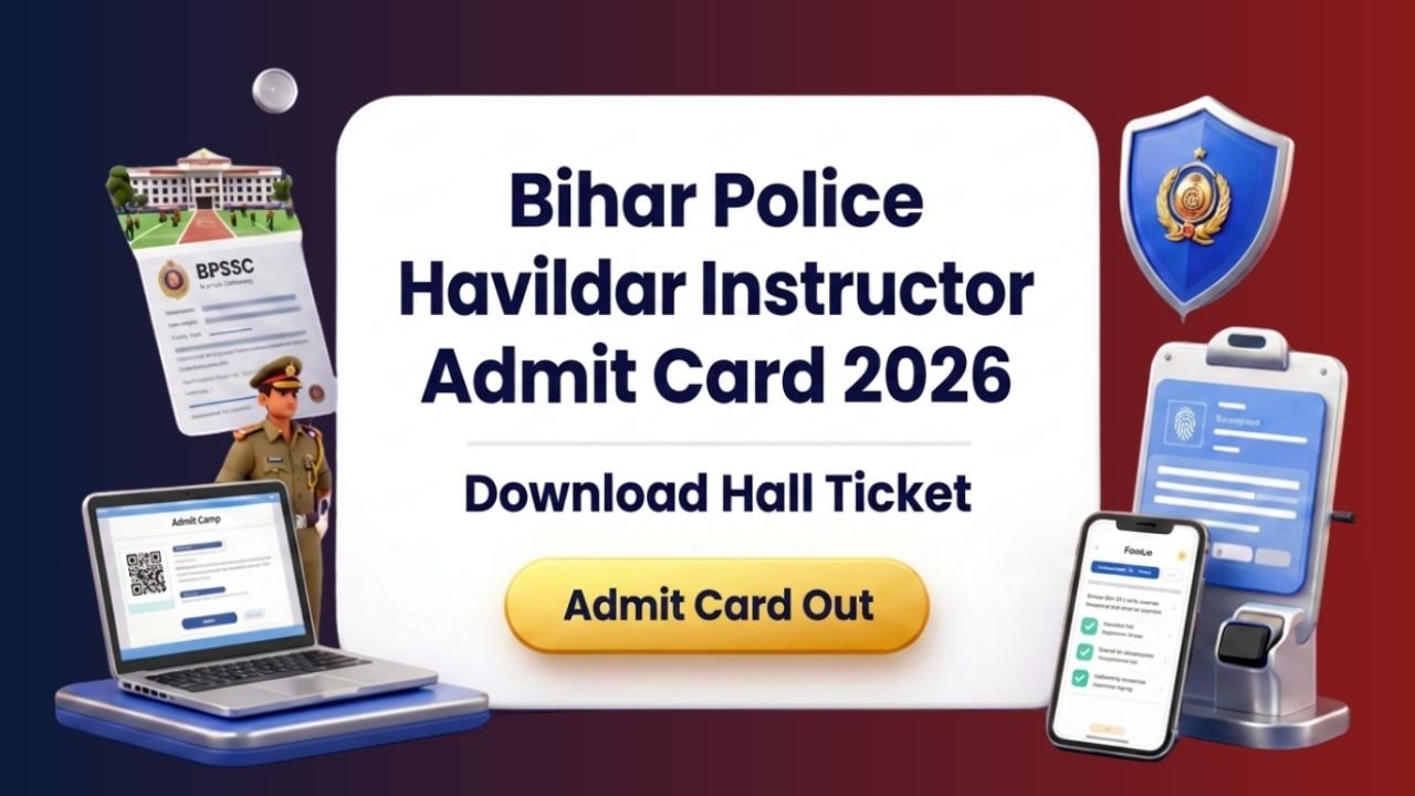 Bihar Police Havildar Instructor Admit Card 2026