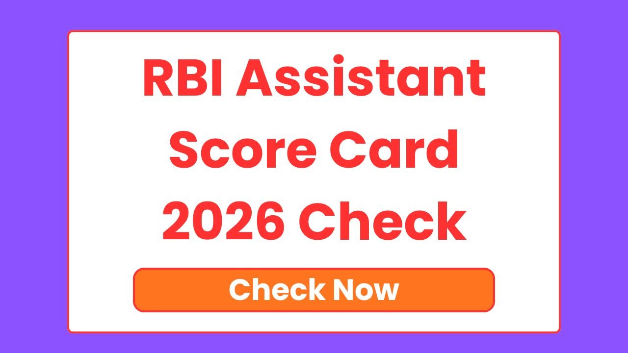 RBI Assistant Score Card 2026