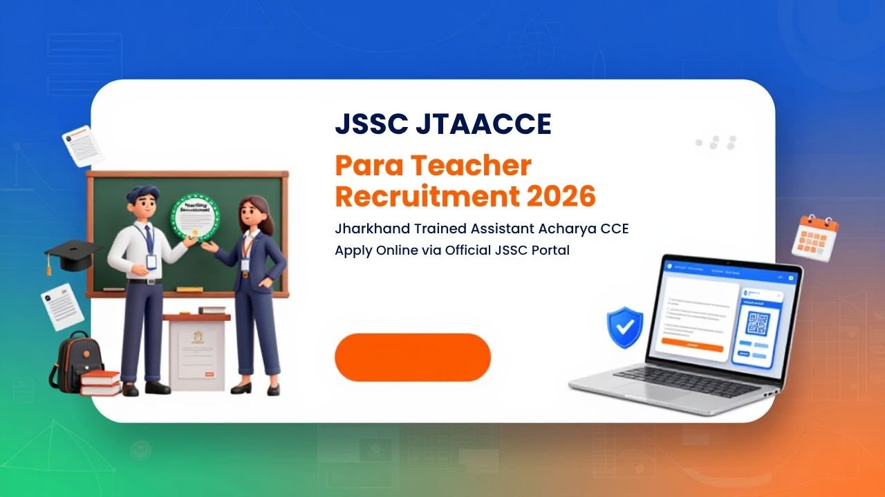 JSSC JTAACCE Para Teacher Recruitment 2026