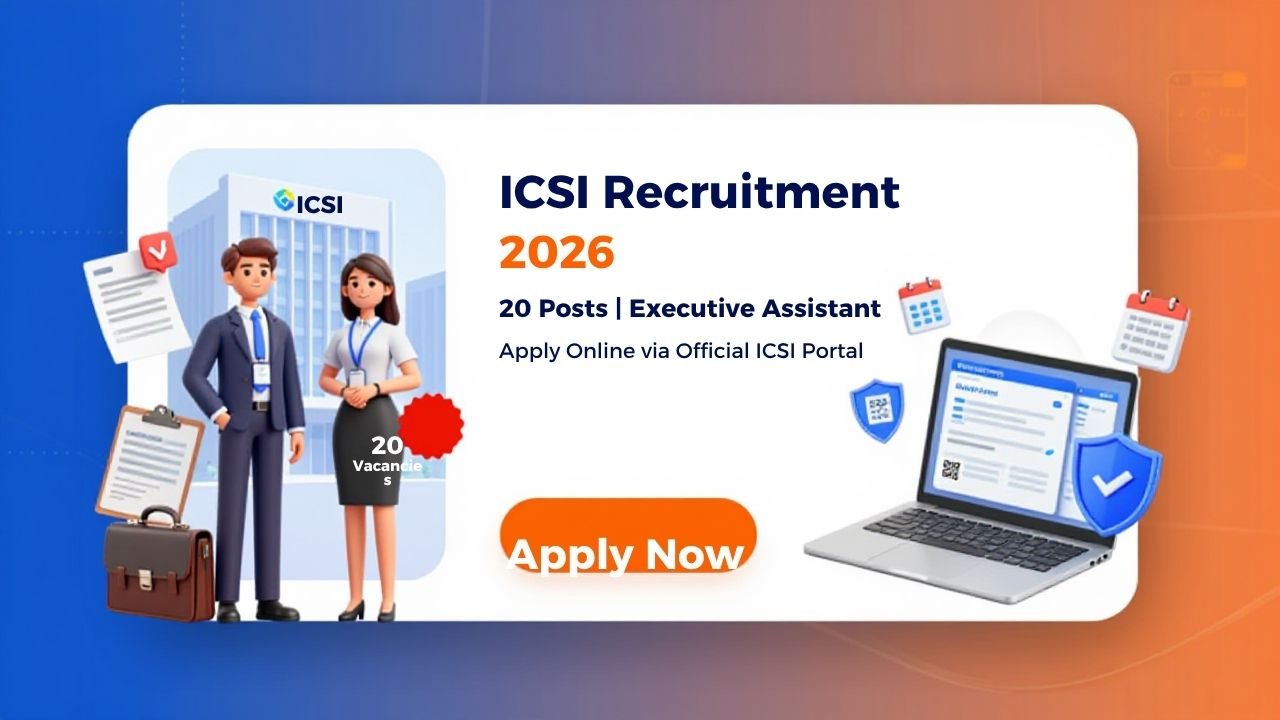 ICSI Executive Assistant Recruitment 2026