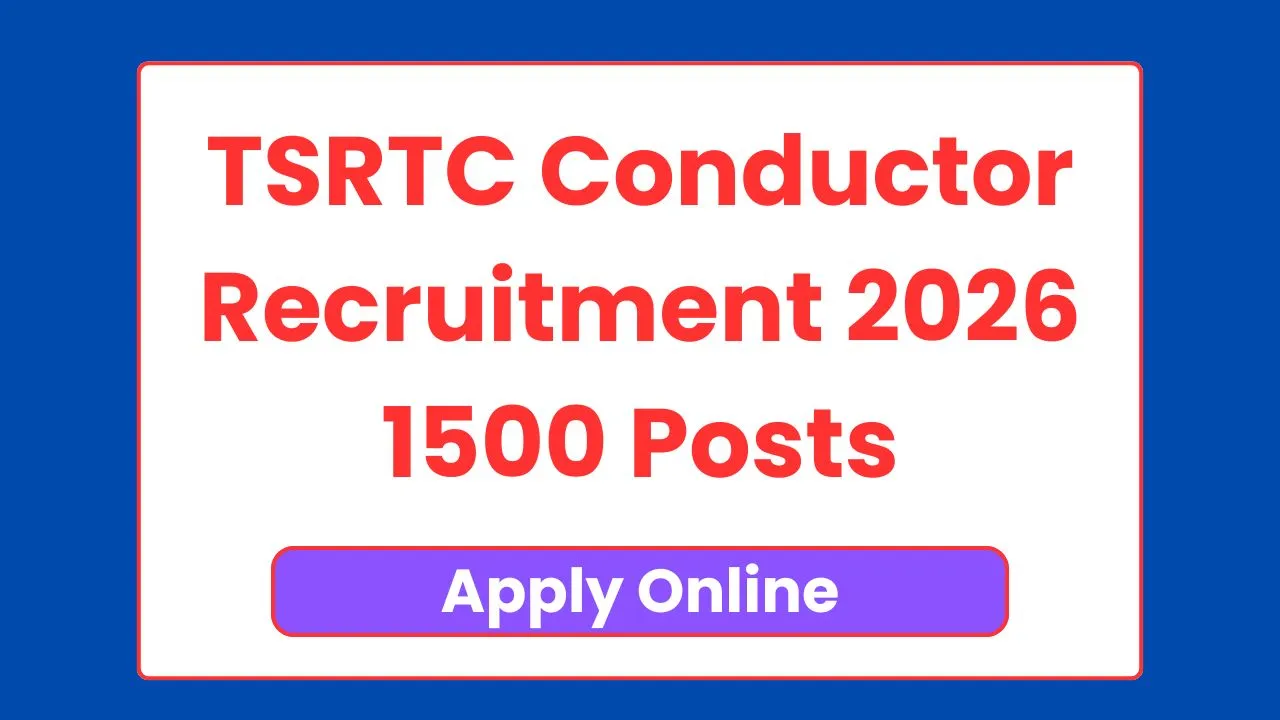 TSRTC Conductor Recruitment 2026