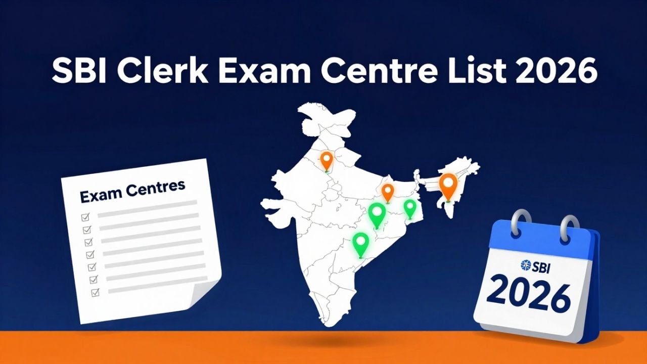 SBI Clerk Exam Centre List 2026