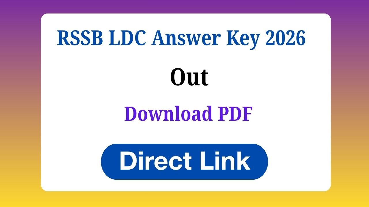RSSB LDC Answer Key 2026
