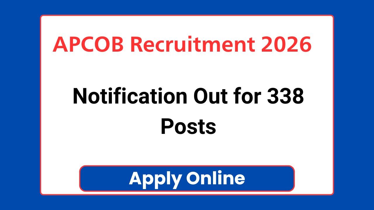 APCOB Recruitment 2026