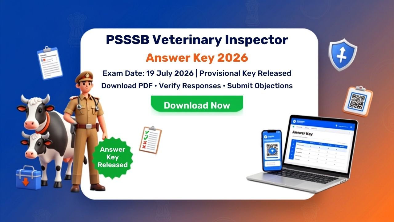 PSSSB Veterinary Inspector Answer Key 2026