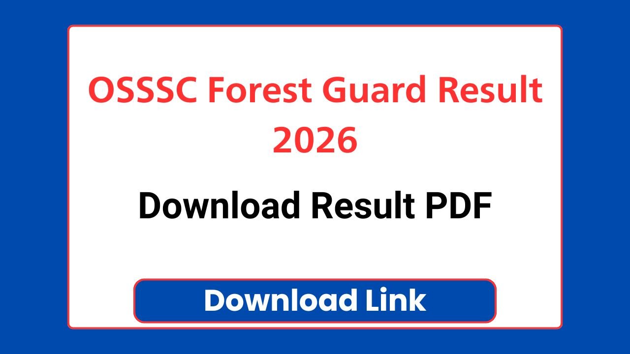 OSSSC Forest Guard Result 2026