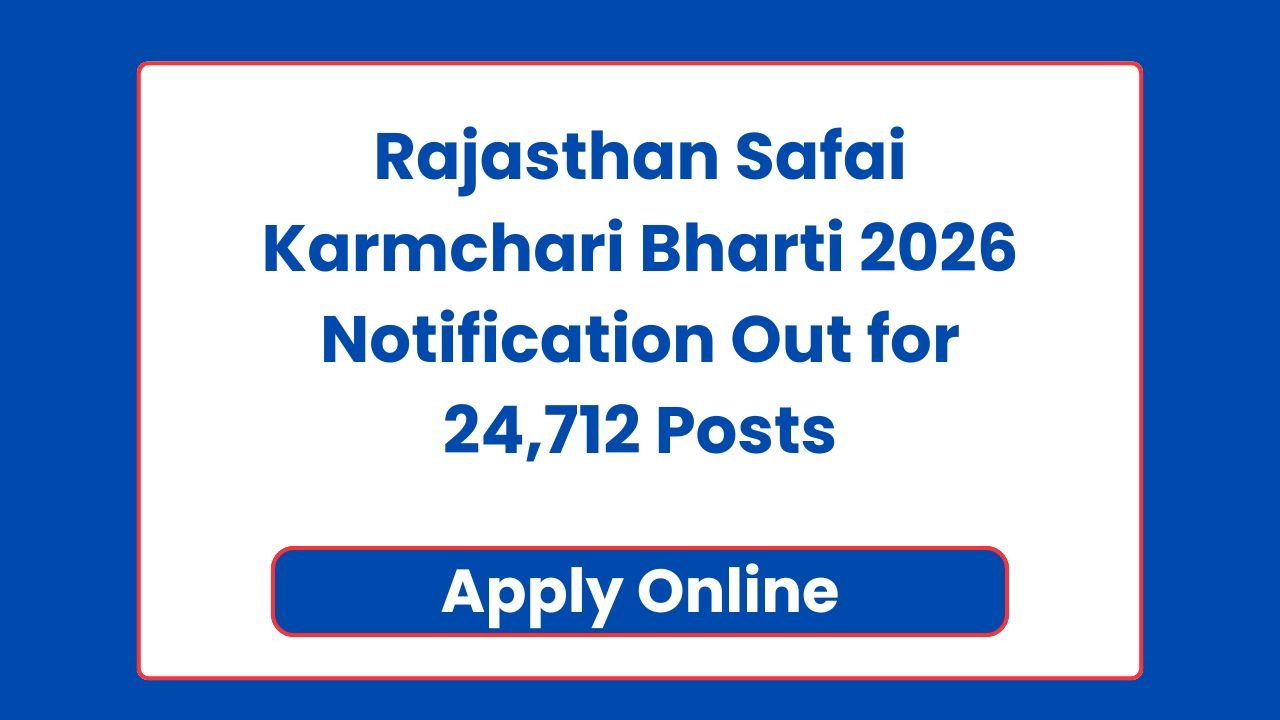 Rajasthan Safai Karmchari Bharti 2026
