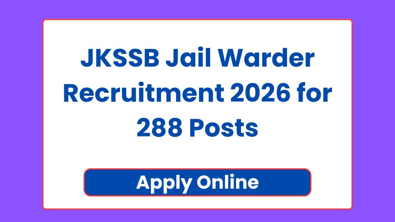 JKSSB Jail Warder Recruitment 2026